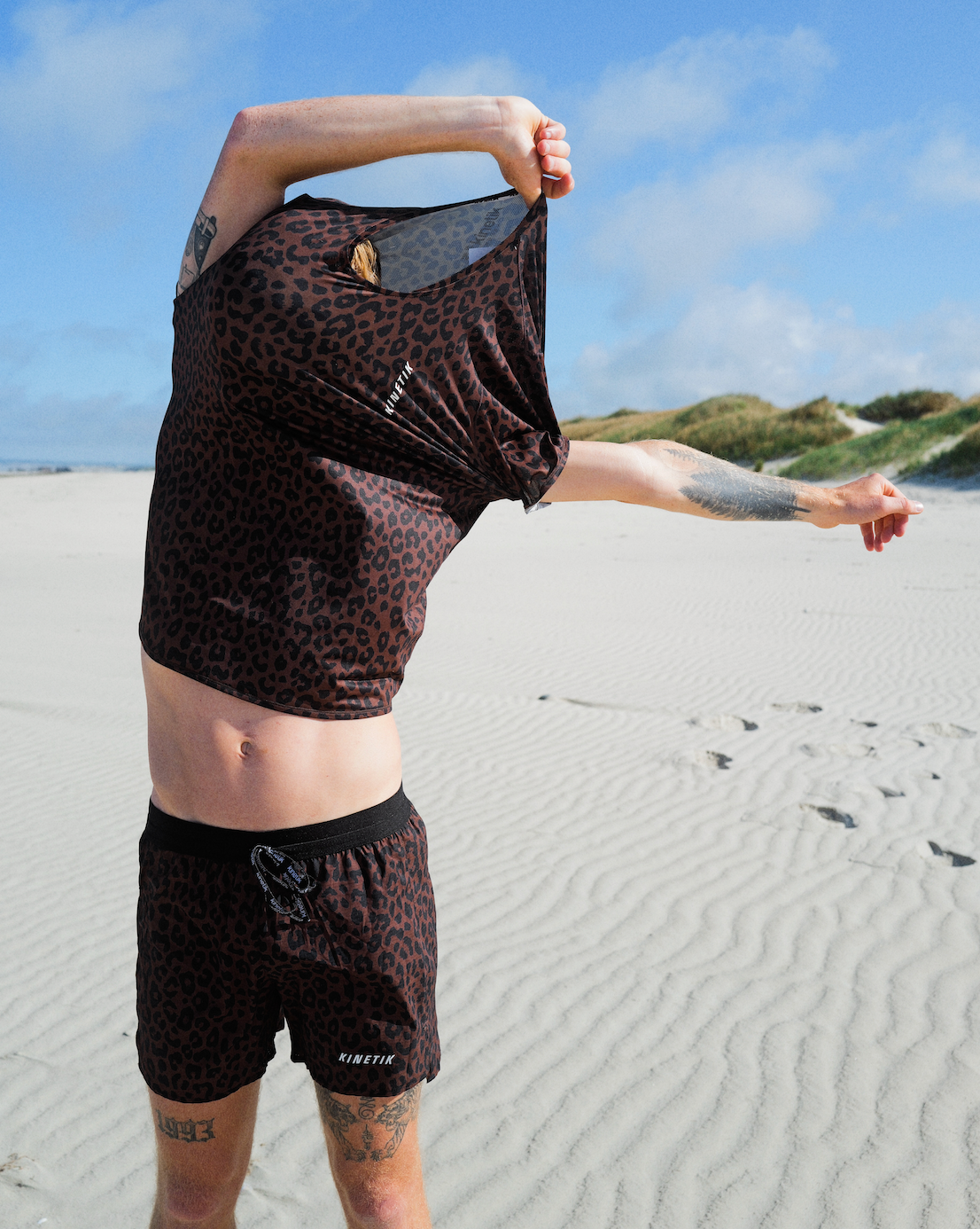 AEROK 6 MEN LEOPARD TIRAMISU - Shorts trail-running - 3 - kinetik-adrenalink