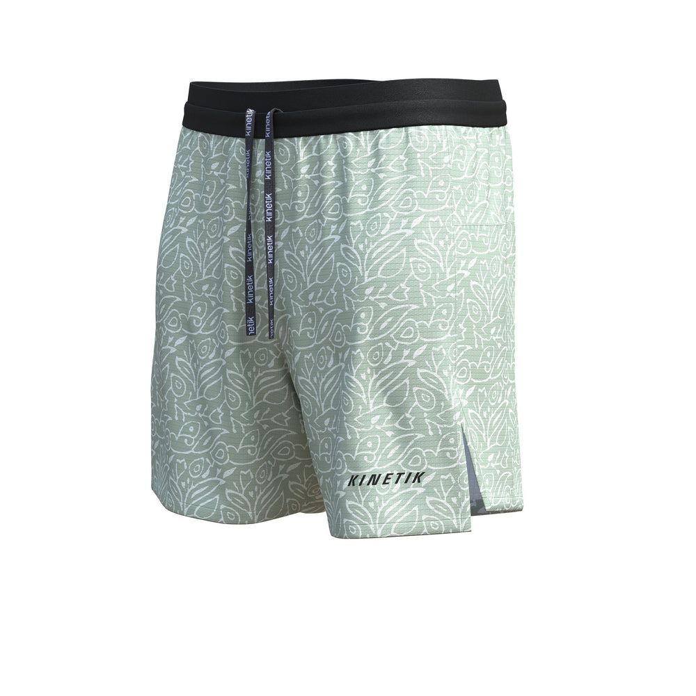 AEROK 6 MEN LINDEN LEAF - Shorts trail-running - 1 - kinetik-adrenalink