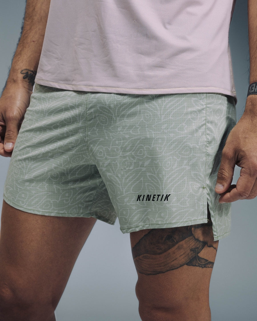 AEROK 6 MEN LINDEN LEAF - Shorts trail-running - 2 - kinetik-adrenalink
