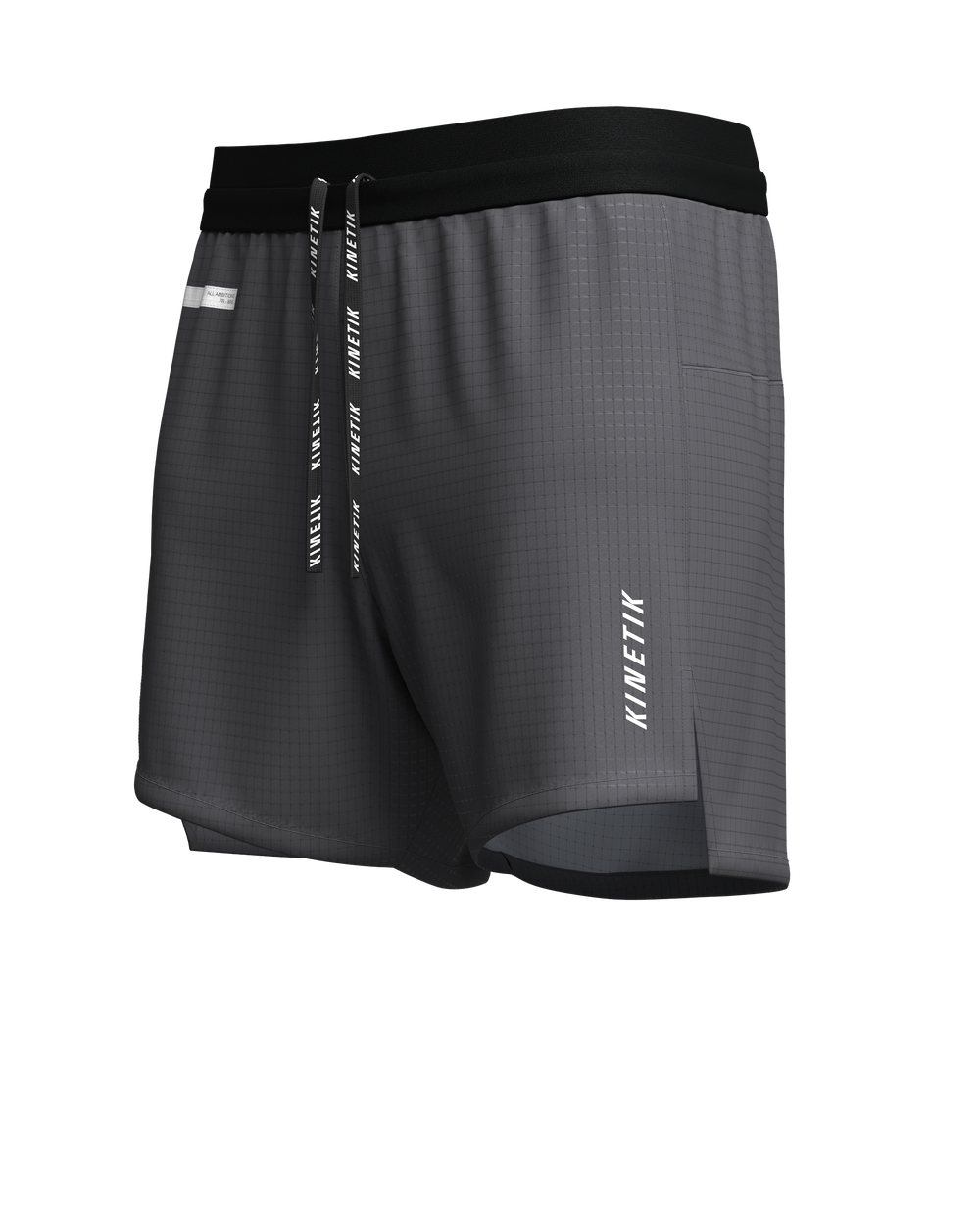 AEROK MEN SAA GREY - Pantalones cortos de trail running - 1 - kinetik