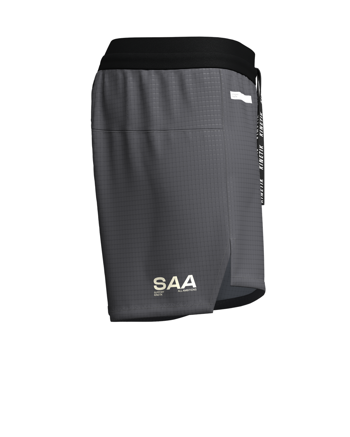 AEROK  MEN GREY - Trail Running Shorts - 5 - kinetik