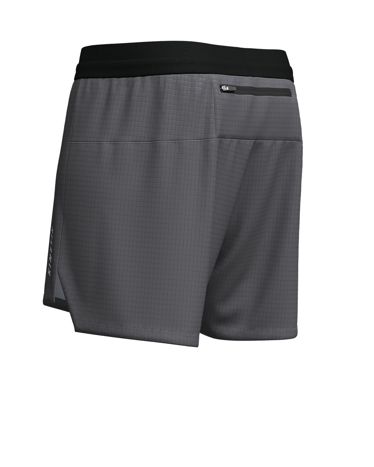 AEROK  MEN GREY - Trail Running Shorts - 8 - kinetik