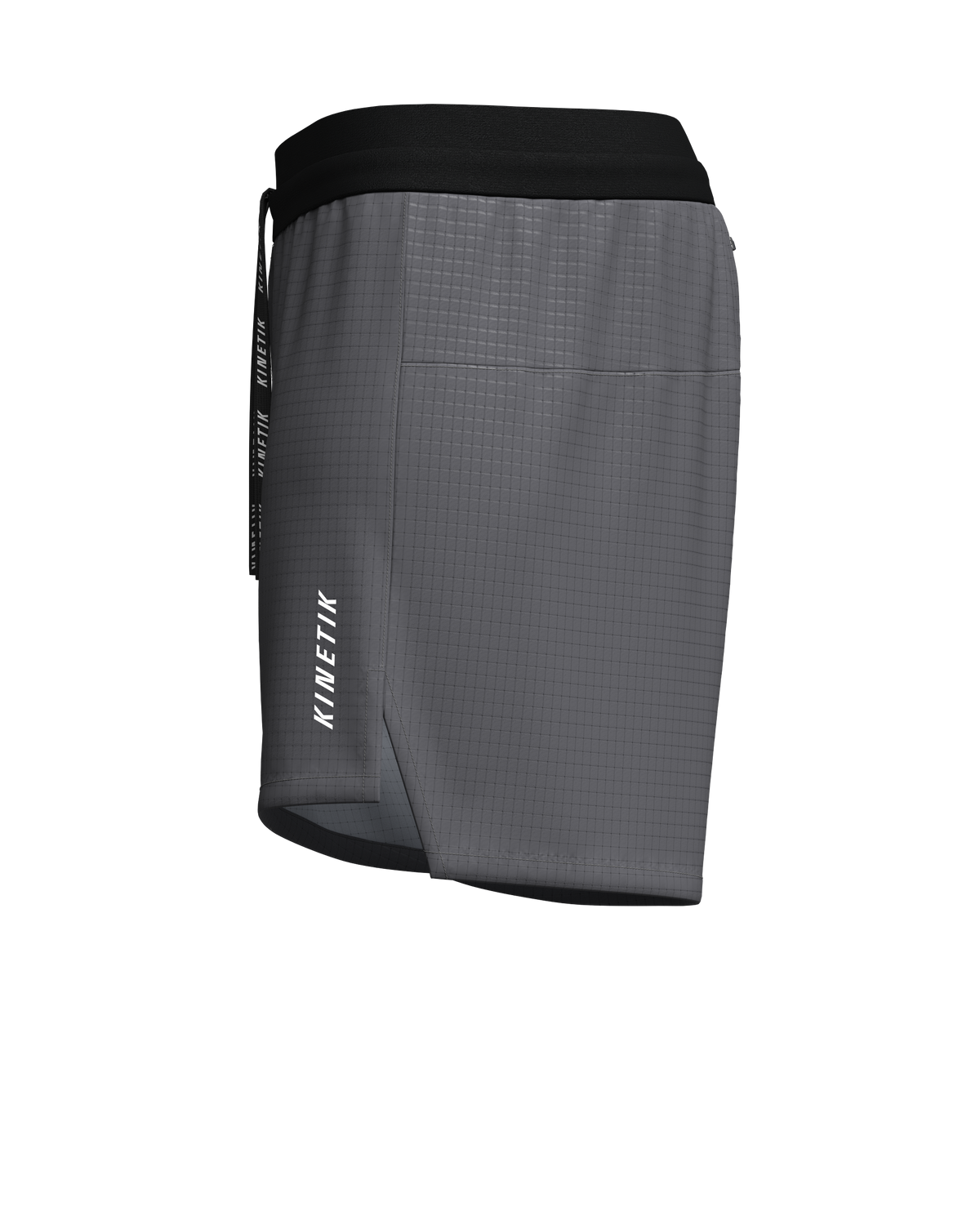 AEROK  MEN GREY - Trail Running Shorts - 9 - kinetik