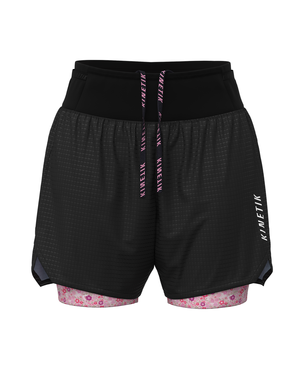AEROK ULTRA TRAIL FLORAL BLACK - Shorts trail-running - 3 - kinetik-adrenalink