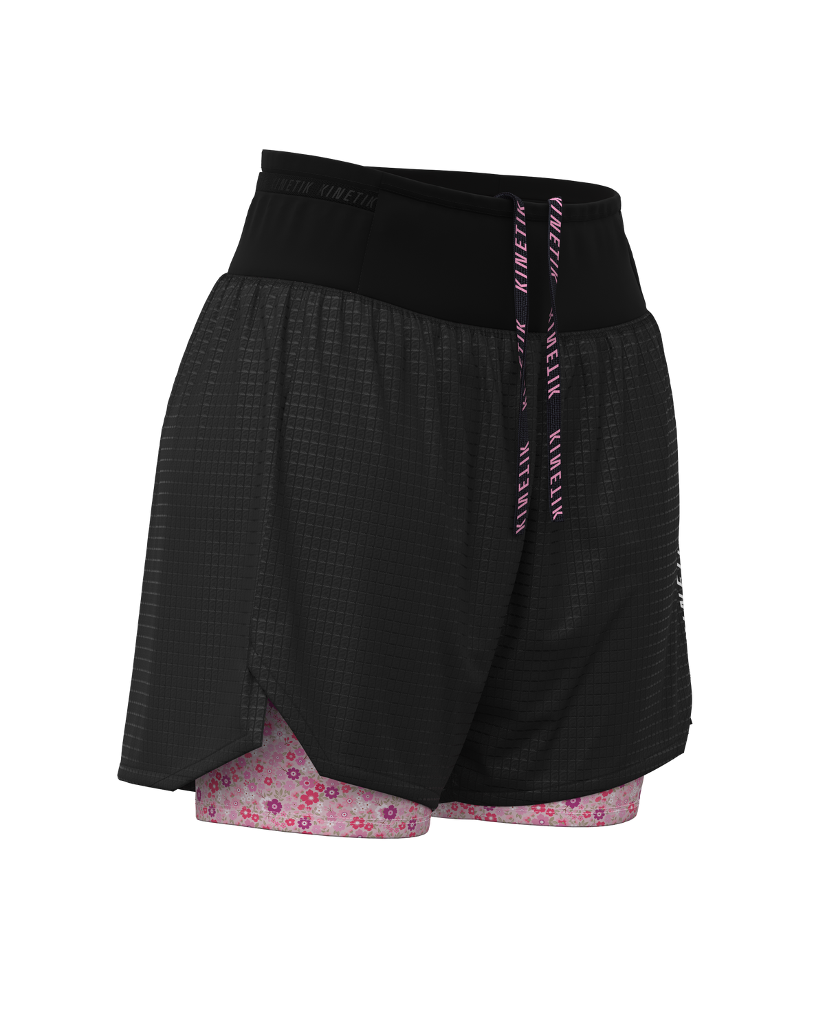 AEROK ULTRA TRAIL FLORAL BLACK - Shorts trail-running - 4 - kinetik-adrenalink