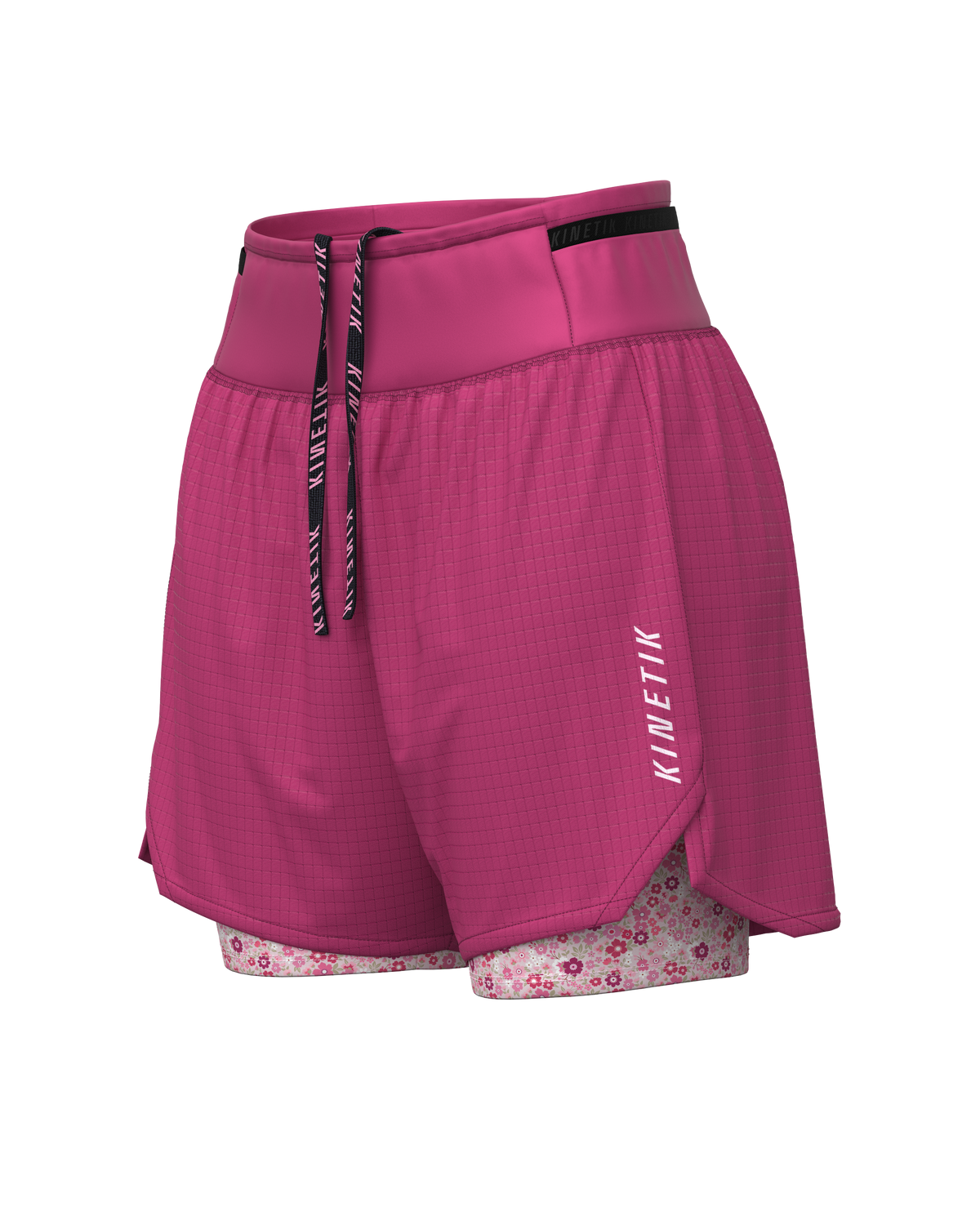 AEROK ULTRA TRAIL FLORAL MELLOW ROSE - Shorts trail-running - 1 - kinetik-adrenalink