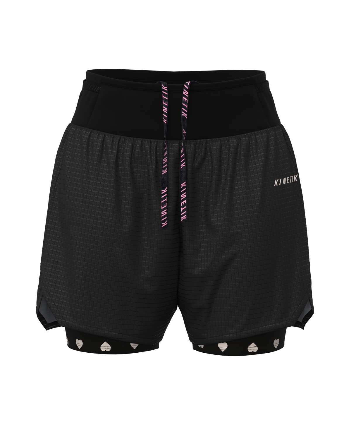 AEROK ULTRA TRAIL HEARTRUNNEUSE BLACK - Shorts trail-running - 3 - kinetik-adrenalink