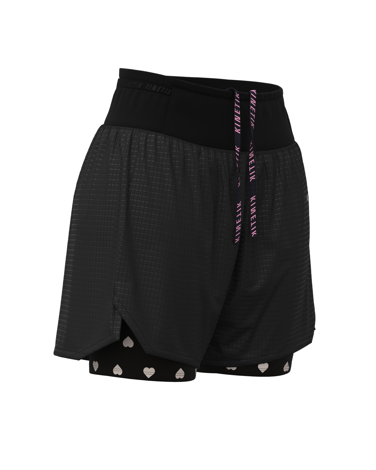 AEROK ULTRA TRAIL HEARTRUNNEUSE BLACK - Shorts trail-running - 4 - kinetik-adrenalink