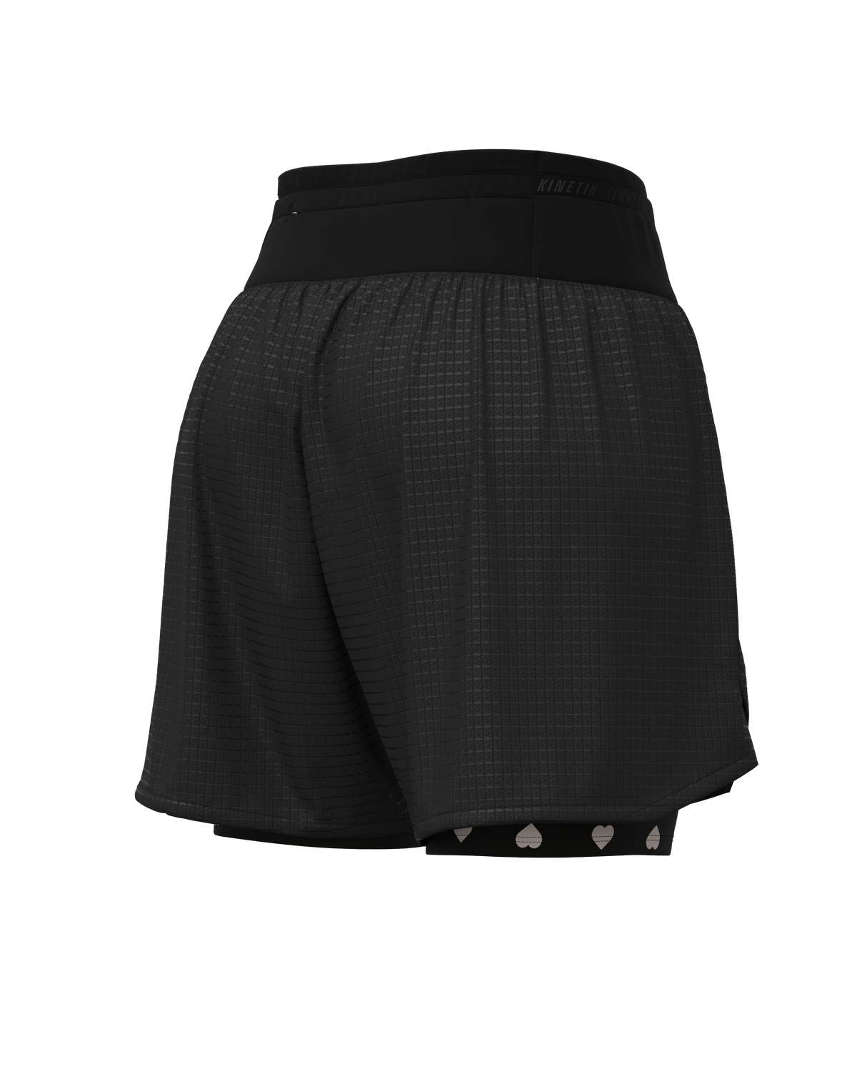 AEROK ULTRA TRAIL HEARTRUNNEUSE BLACK - Shorts trail-running - 6 - kinetik-adrenalink