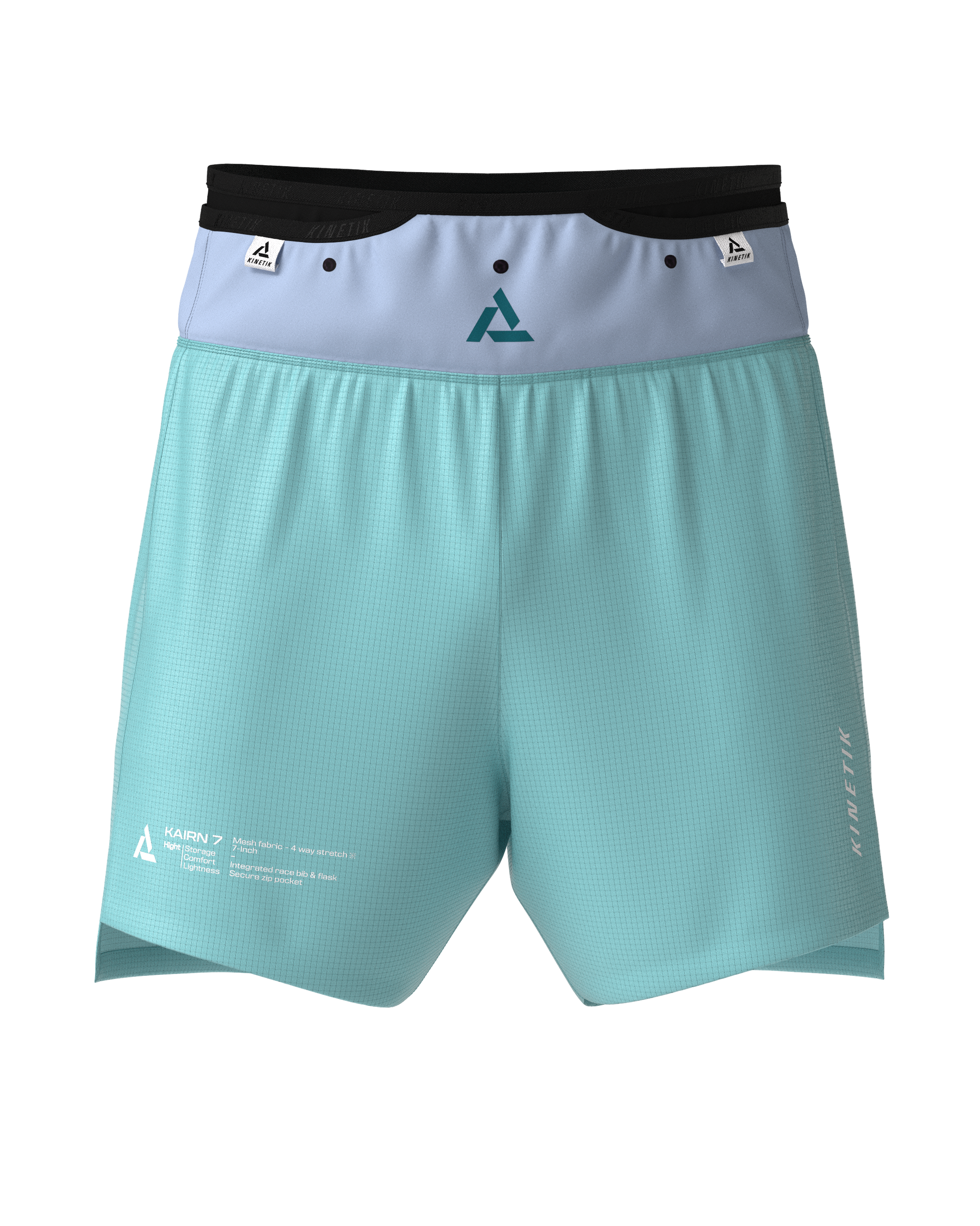 KAIRN 7 OPAL BLUE - Shorts trail-running - 3 - kinetik-adrenalink