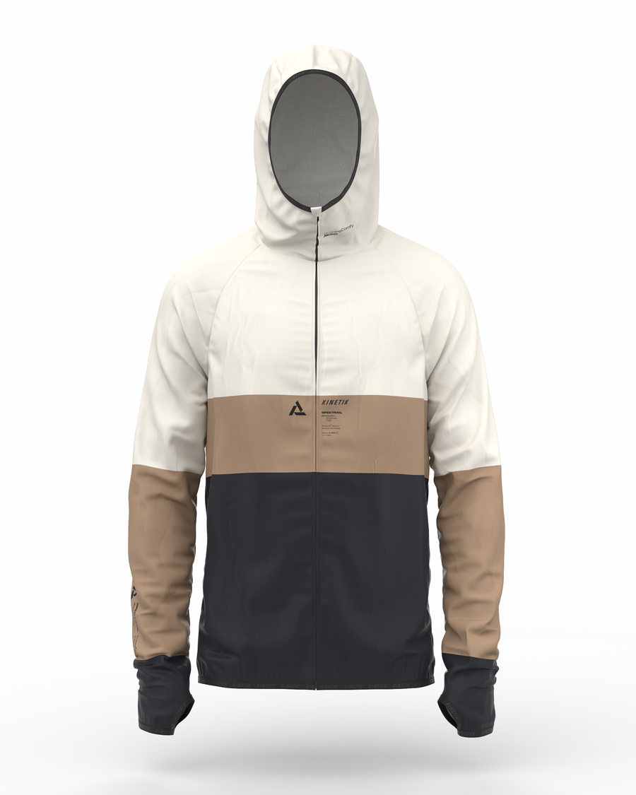 JACKET MEN SPEKTRAIL MACADAMIA - Vestes trail-running - 1 - kinetik-adrenalink