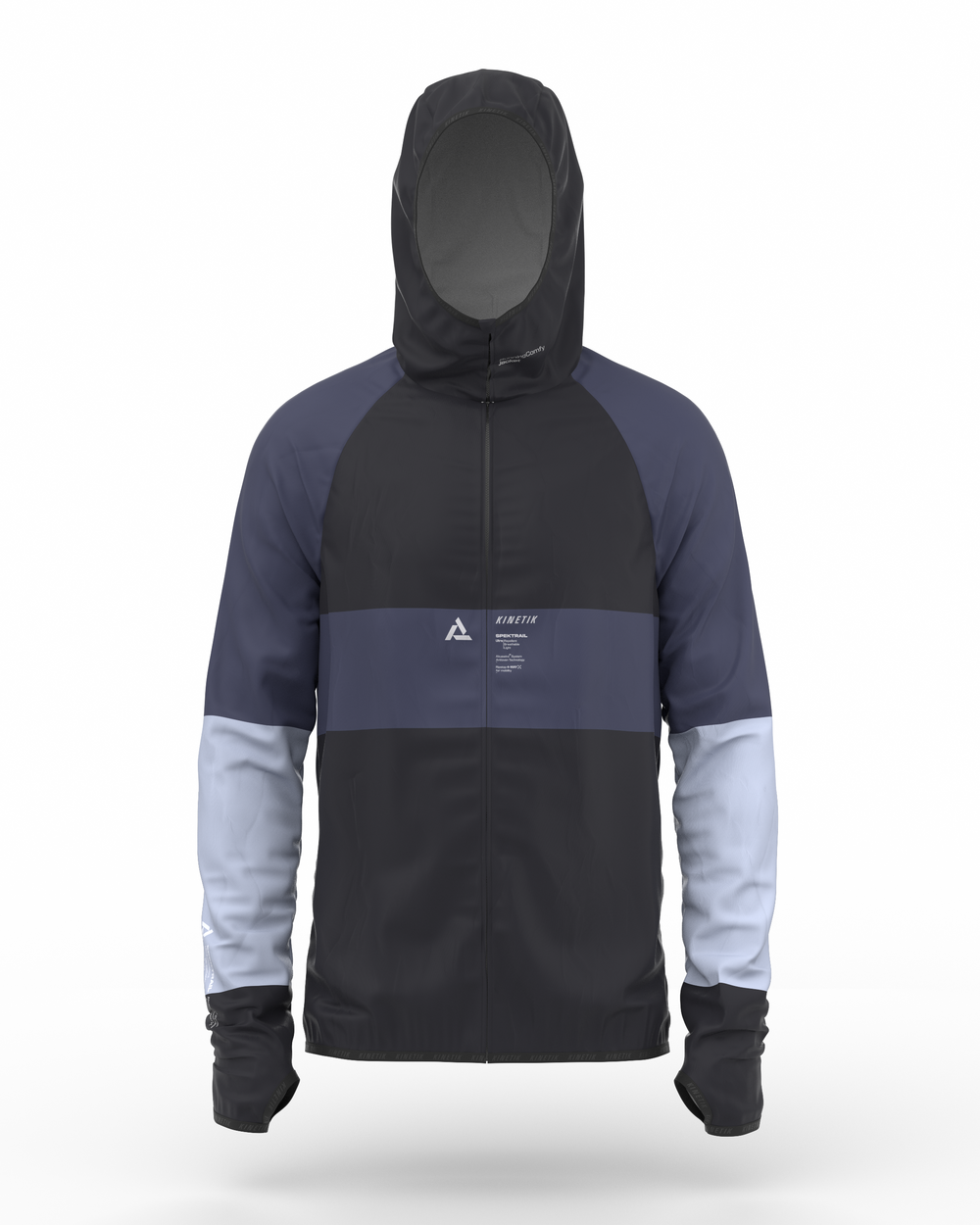 JACKET MEN SPEKTRAIL PIRATE BLACK - Vestes trail-running - 1 - kinetik-adrenalink