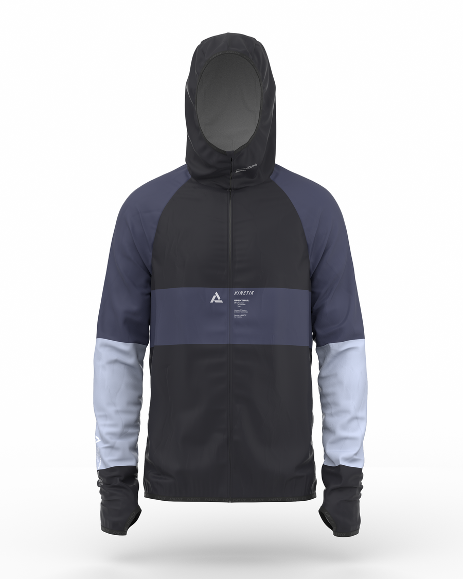 JACKET MEN SPEKTRAIL PIRATE BLACK - Vestes trail-running - 1 - kinetik-adrenalink
