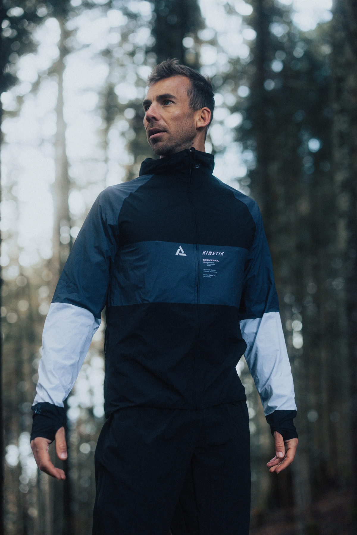 JACKET MEN SPEKTRAIL PIRATE BLACK - Vestes trail-running - 2 - kinetik-adrenalink