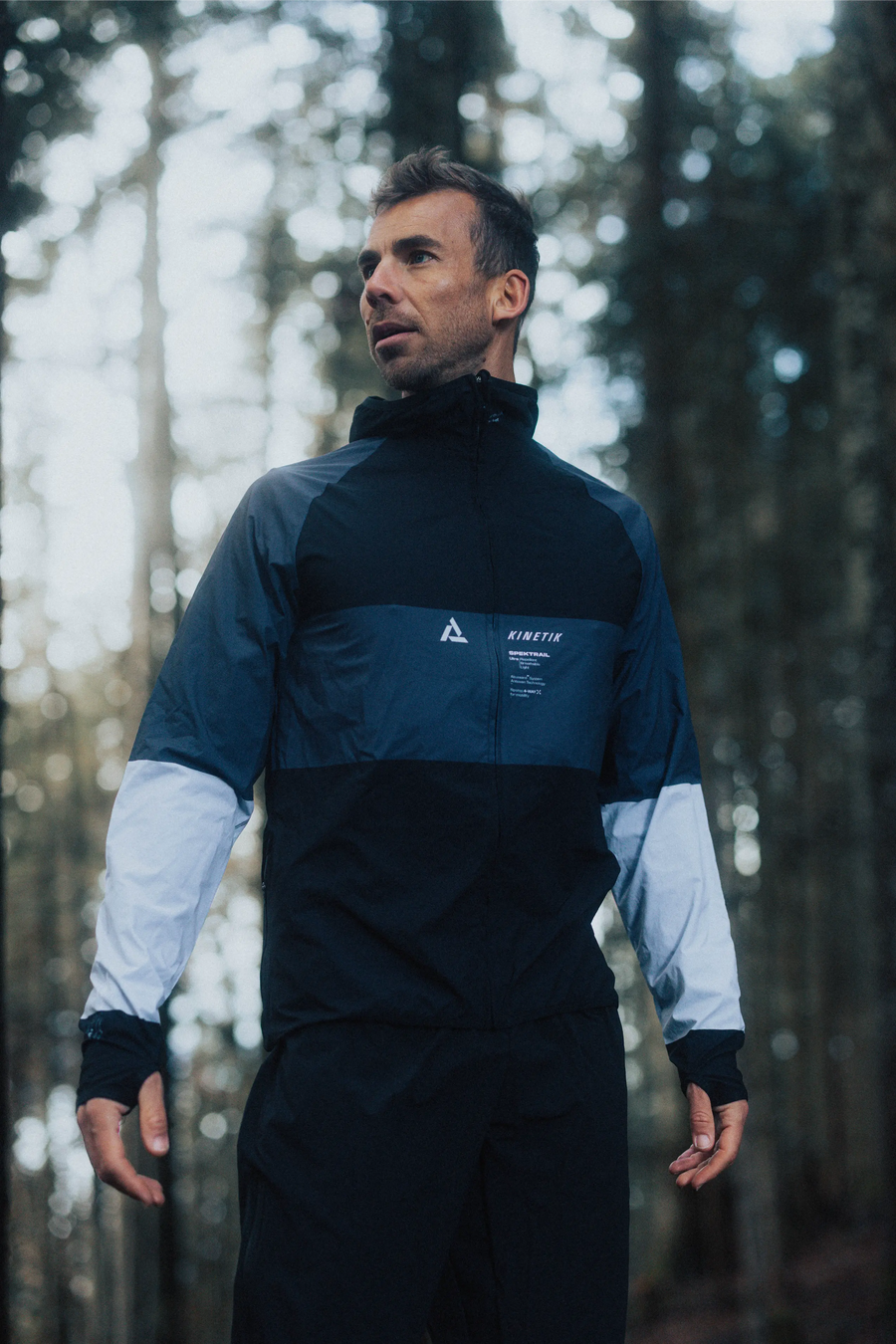 JACKET MEN SPEKTRAIL PIRATE BLACK - Vestes trail-running - 2 - kinetik-adrenalink
