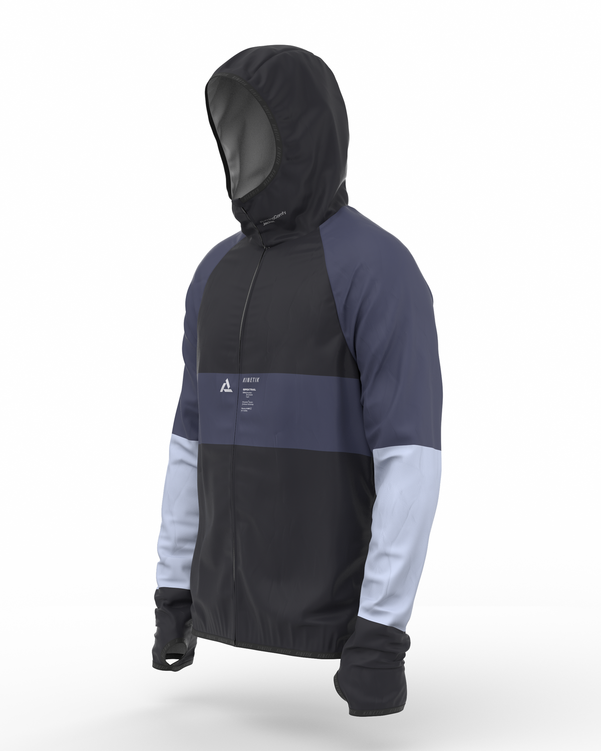 JACKET MEN SPEKTRAIL PIRATE BLACK - Vestes trail-running - 9 - kinetik-adrenalink