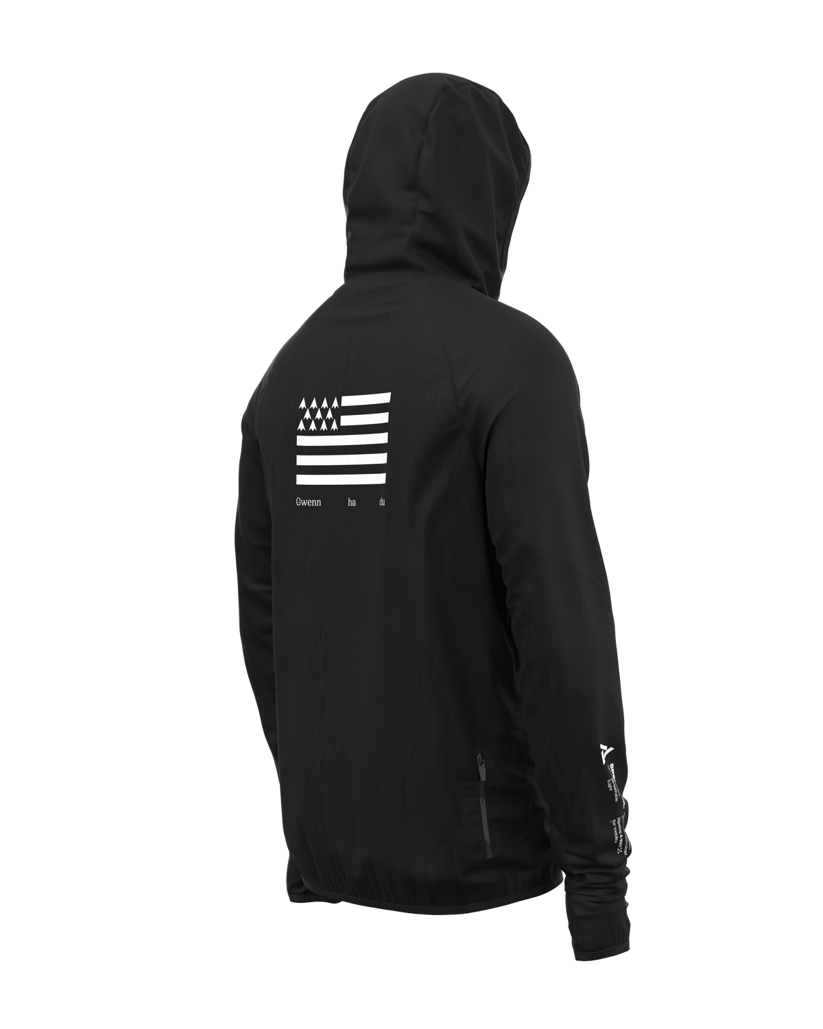 JACKET MEN SPEKTRAIL RDK BZH FLAG BLACK - Vestes trail-running - 6 - kinetik-adrenalink