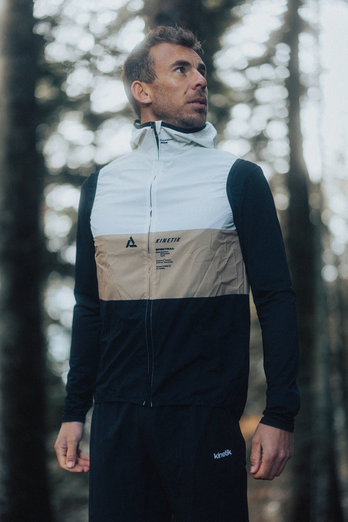 Men's SPEKTRAIL SL MACADAMIA trail-running jacket - kinetik-adrenalink