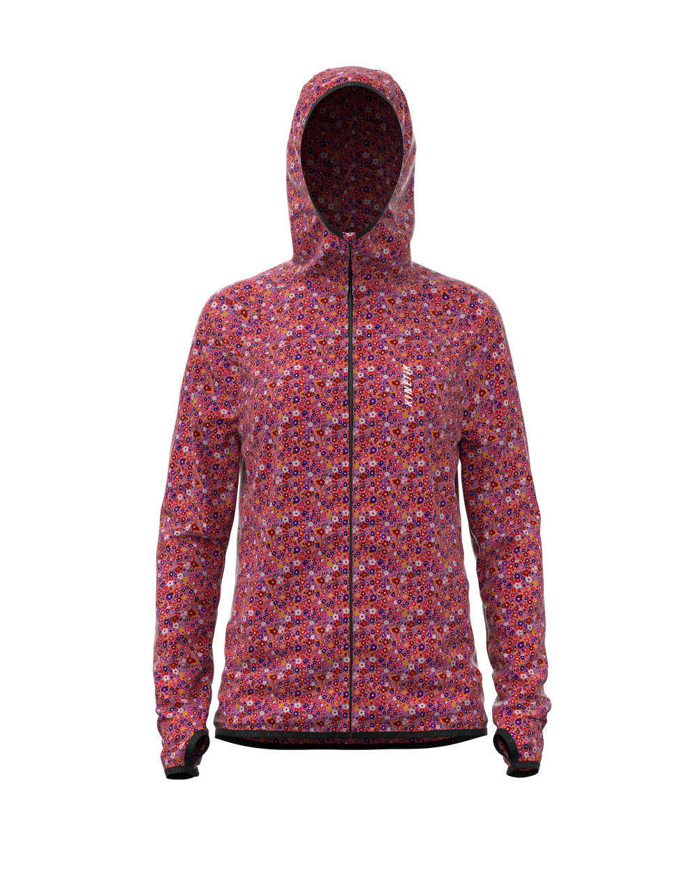 JACKET WOMEN SPEKTRAIL FLORAL CHERRY - Vestes trail-running - 1 - kinetik-adrenalink