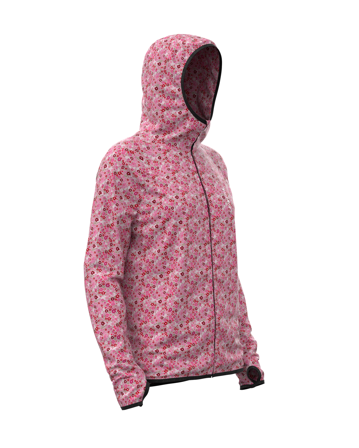 JACKET WOMEN SPEKTRAIL FLORAL MELLOW ROSE - Vestes trail-running - 3 - kinetik-adrenalink