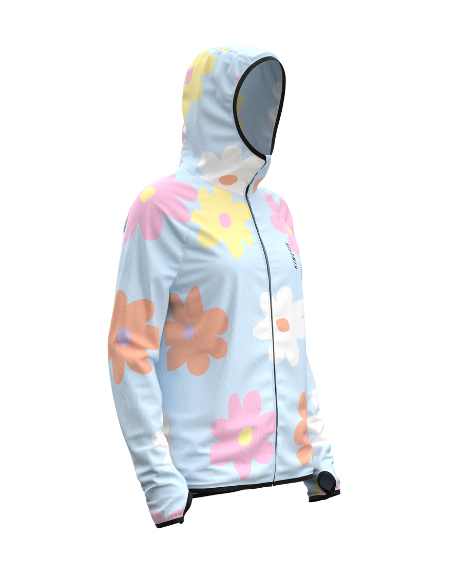 JACKET WOMEN SPEKTRAIL FLORE POWDER BLUE - Vestes trail-running - 2 - kinetik-adrenalink