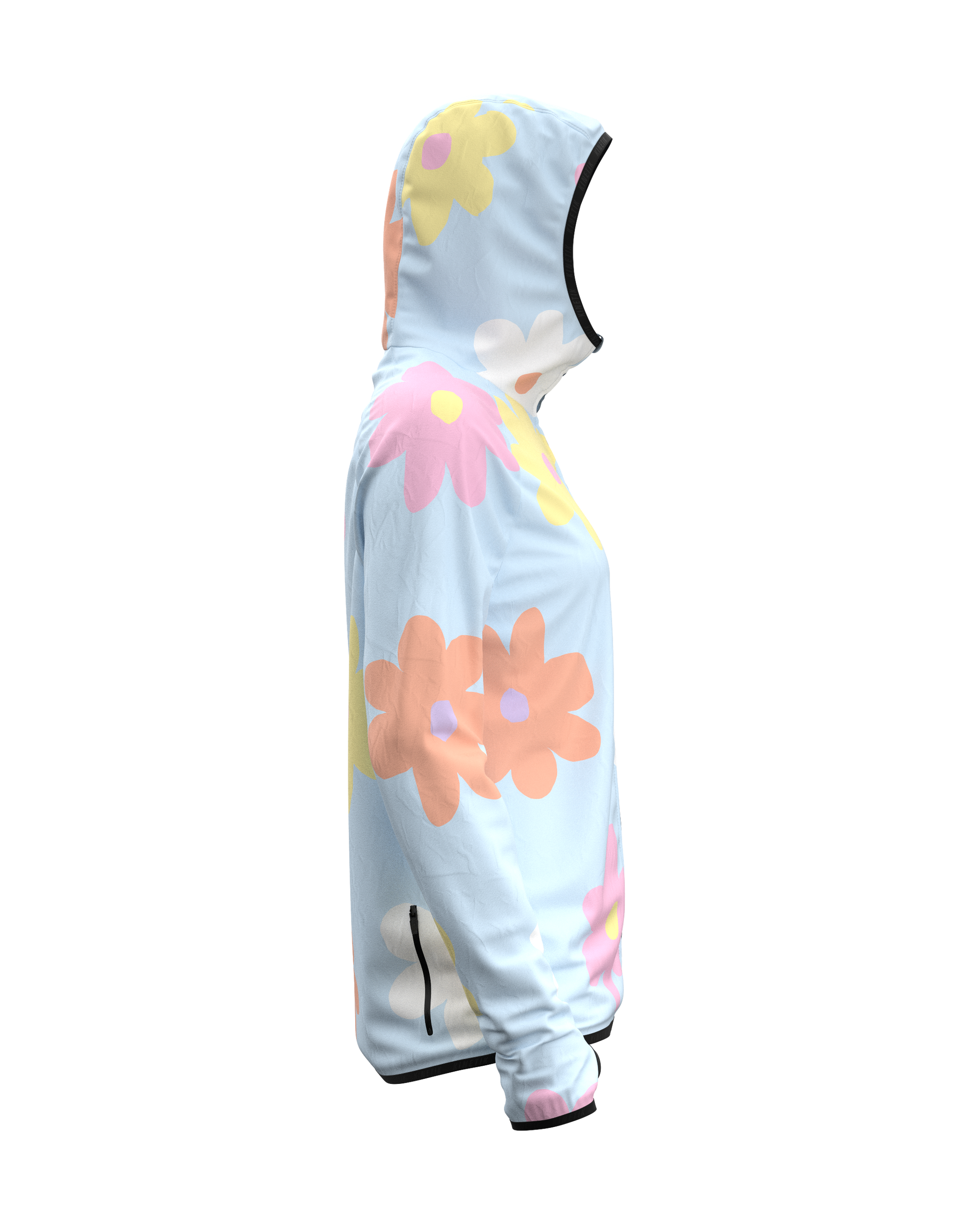 JACKET WOMEN SPEKTRAIL FLORE POWDER BLUE - Vestes trail-running - 3 - kinetik-adrenalink