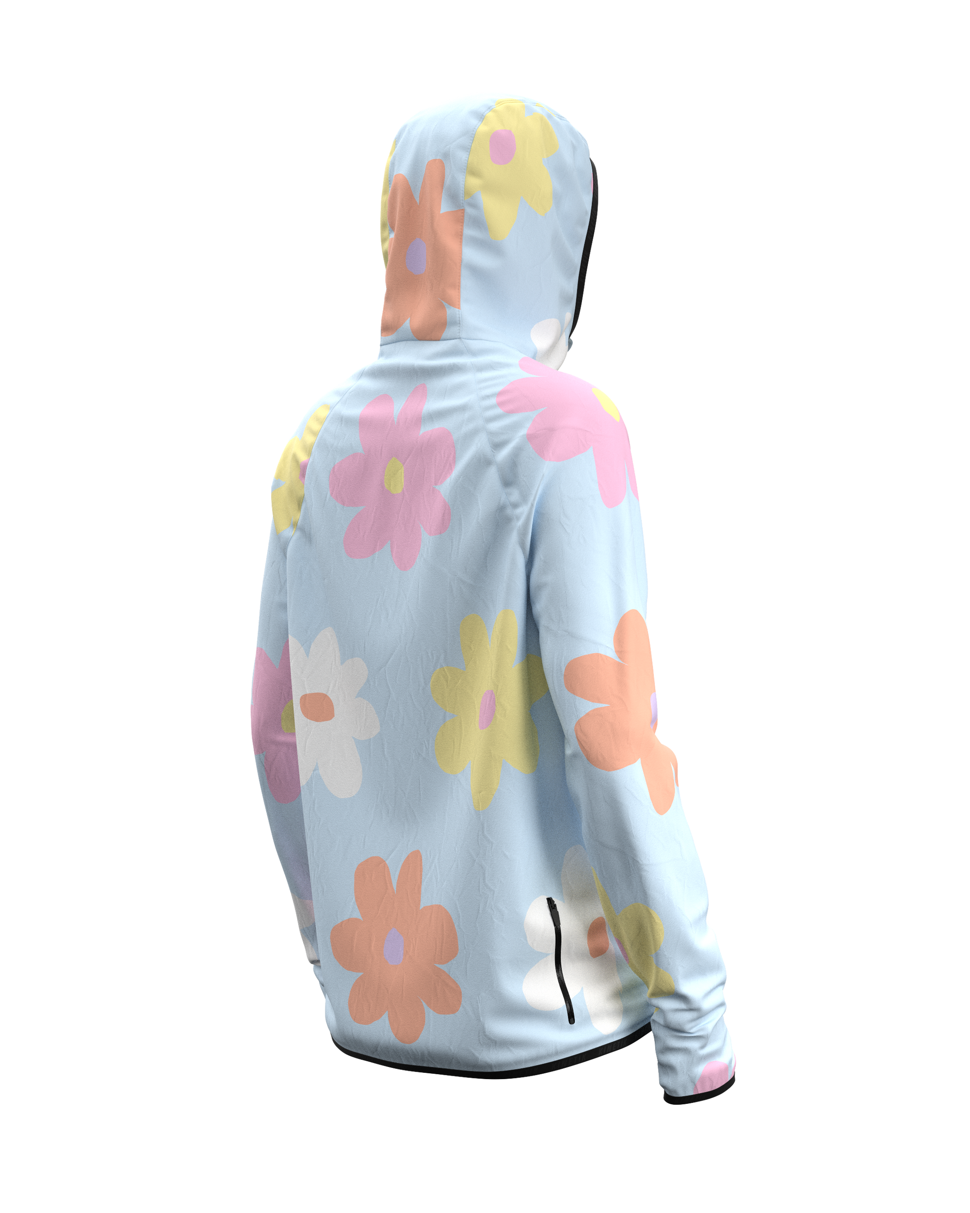 JACKET WOMEN SPEKTRAIL FLORE POWDER BLUE - Vestes trail-running - 4 - kinetik-adrenalink