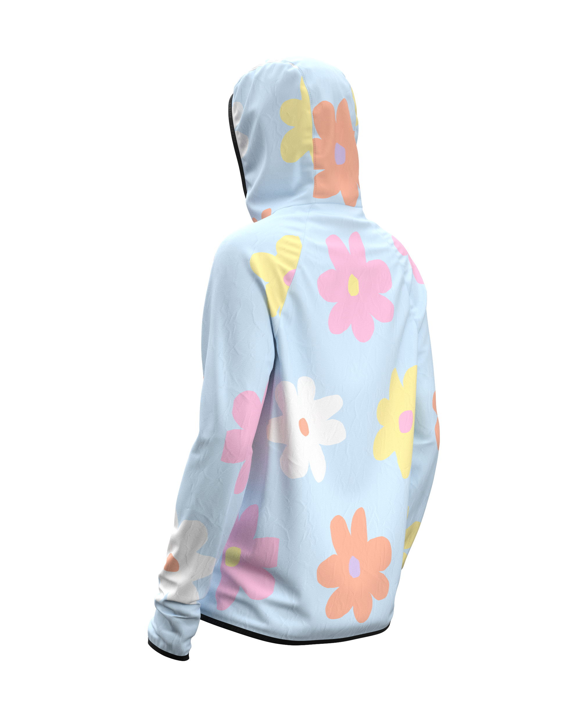 JACKET WOMEN SPEKTRAIL FLORE POWDER BLUE - Vestes trail-running - 6 - kinetik-adrenalink