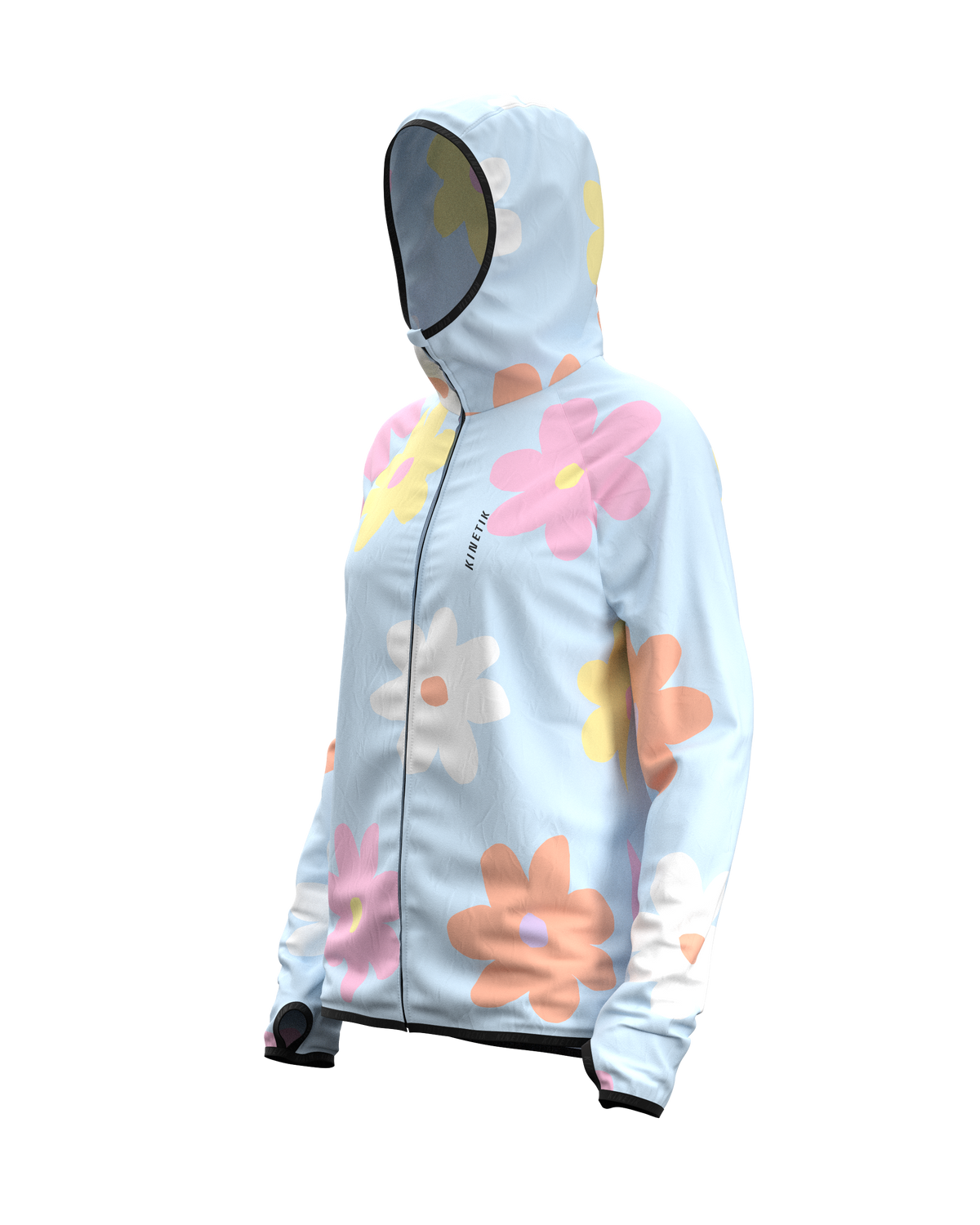 JACKET WOMEN SPEKTRAIL FLORE POWDER BLUE - Vestes trail-running - 9 - kinetik-adrenalink