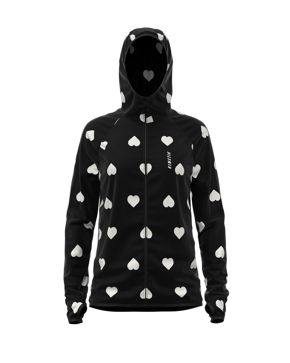 JACKET WOMEN SPEKTRAIL HEARTRUNNEUSE BLACK - Vestes trail-running - 1 - kinetik-adrenalink
