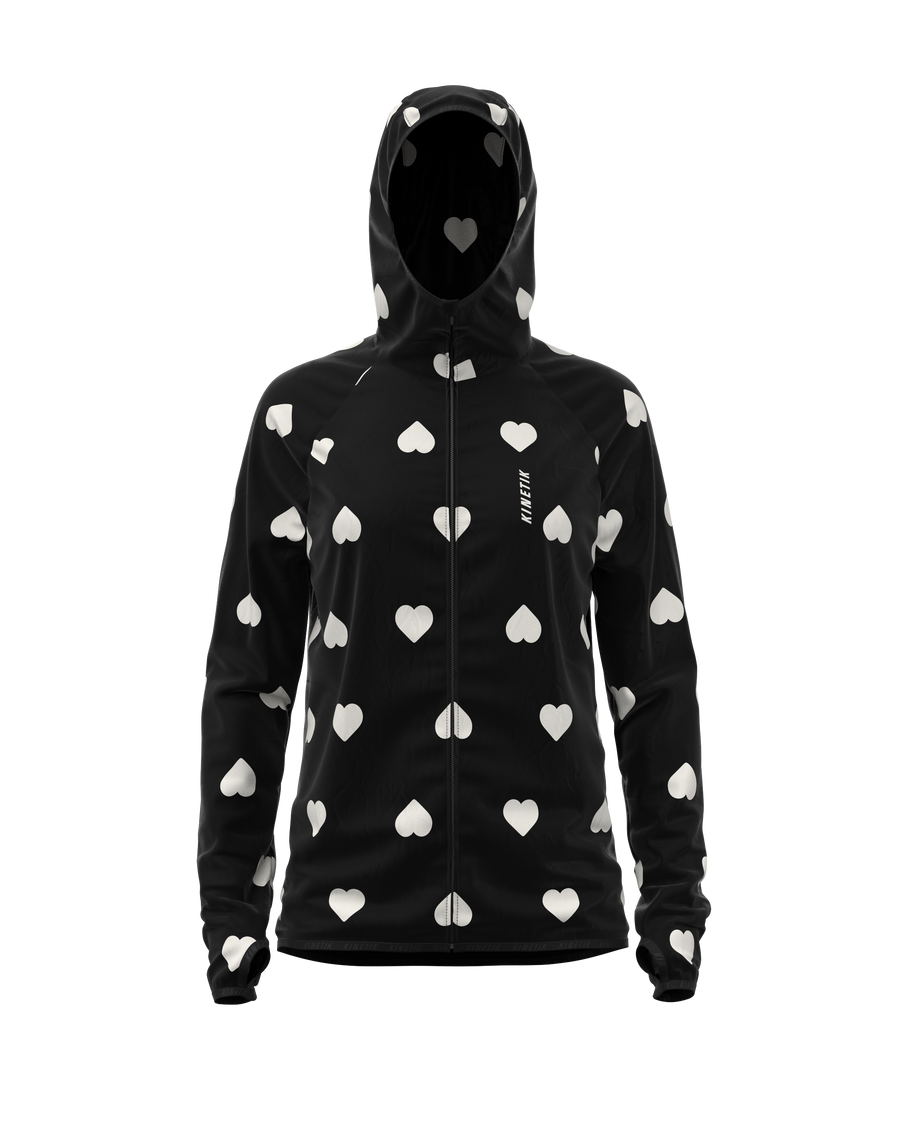JACKET WOMEN SPEKTRAIL HEARTRUNNEUSE BLACK - Vestes trail-running - 1 - kinetik-adrenalink