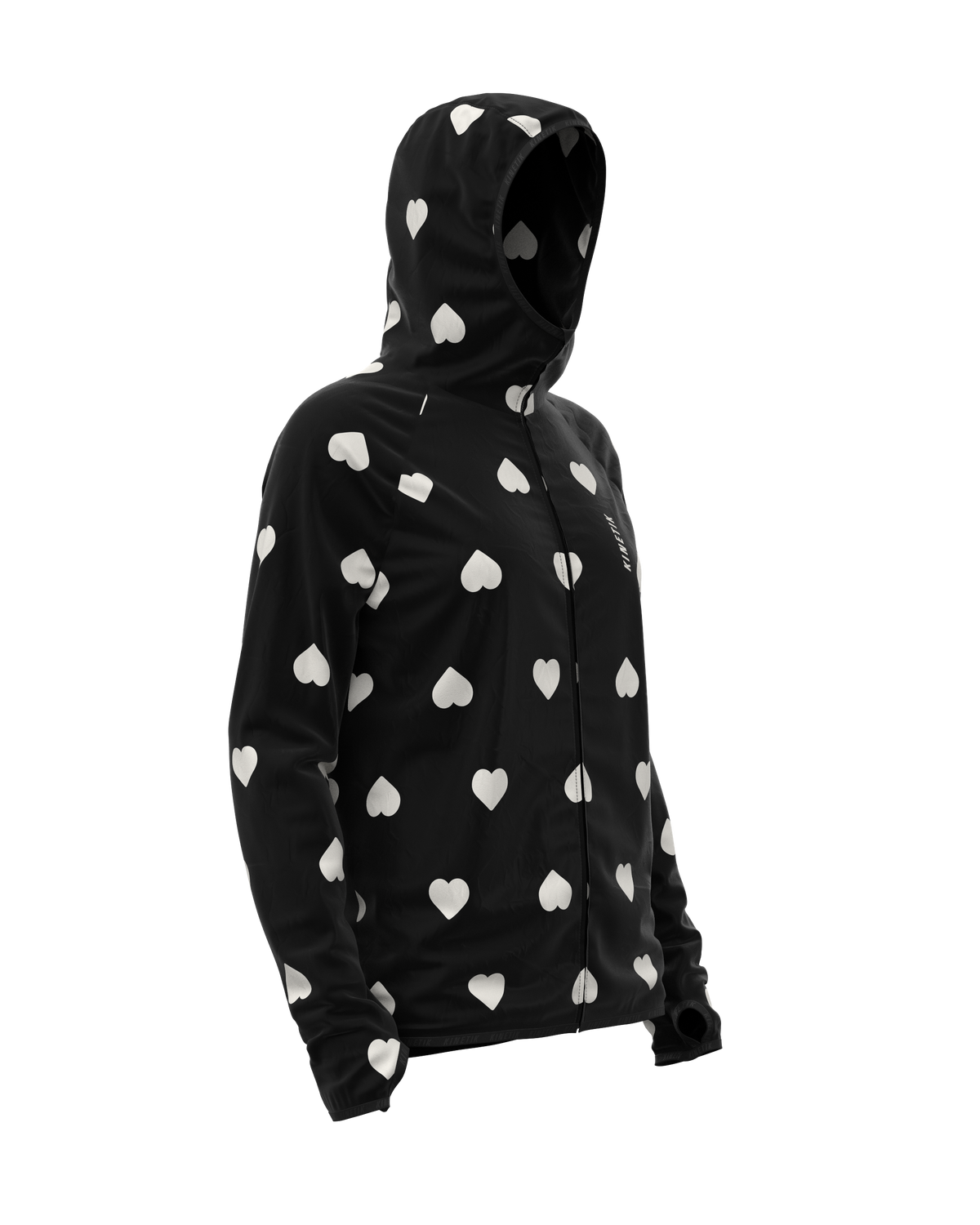JACKET WOMEN SPEKTRAIL HEARTRUNNEUSE BLACK - Vestes trail-running - 3 - kinetik-adrenalink
