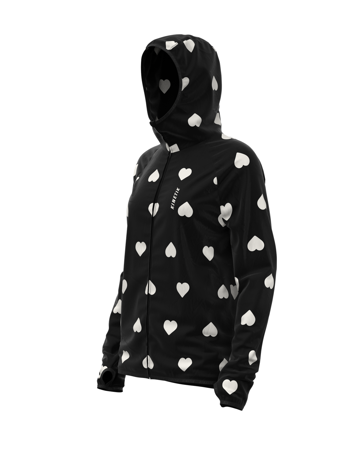 JACKET WOMEN SPEKTRAIL HEARTRUNNEUSE BLACK - Vestes trail-running - 9 - kinetik-adrenalink