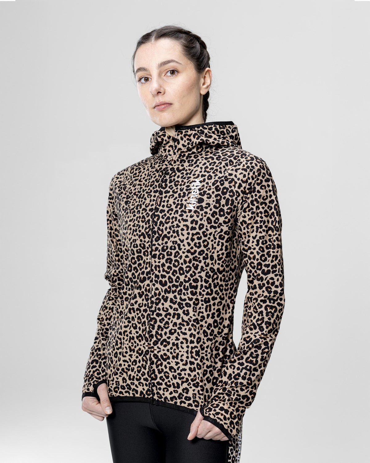 JACKET WOMEN SPEKTRAIL LEOPARD - Vestes trail-running - 2 - kinetik-adrenalink
