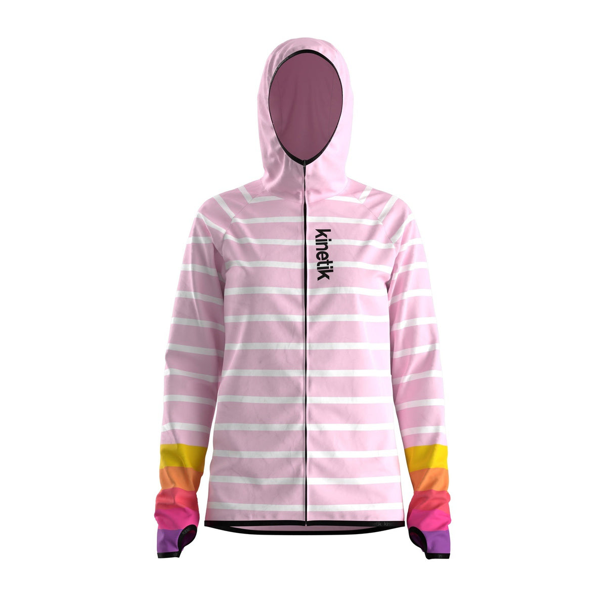 JACKET WOMEN SPEKTRAIL OCEANIK SEA PINK - Vestes trail-running - 1 - kinetik-adrenalink