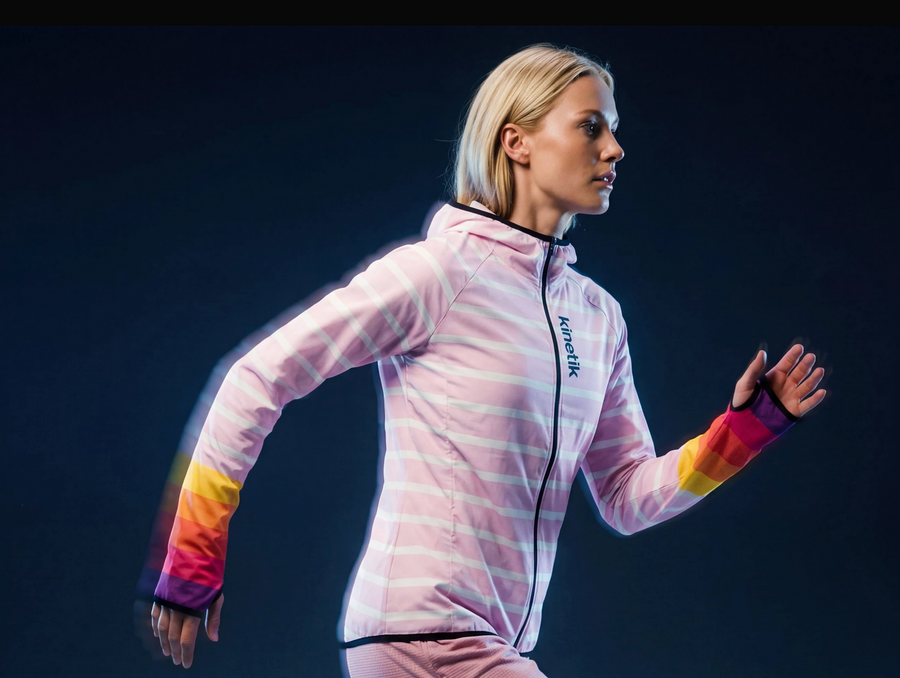 JACKET WOMEN SPEKTRAIL OCEANIK SEA PINK - Vestes trail-running - 2 - kinetik-adrenalink