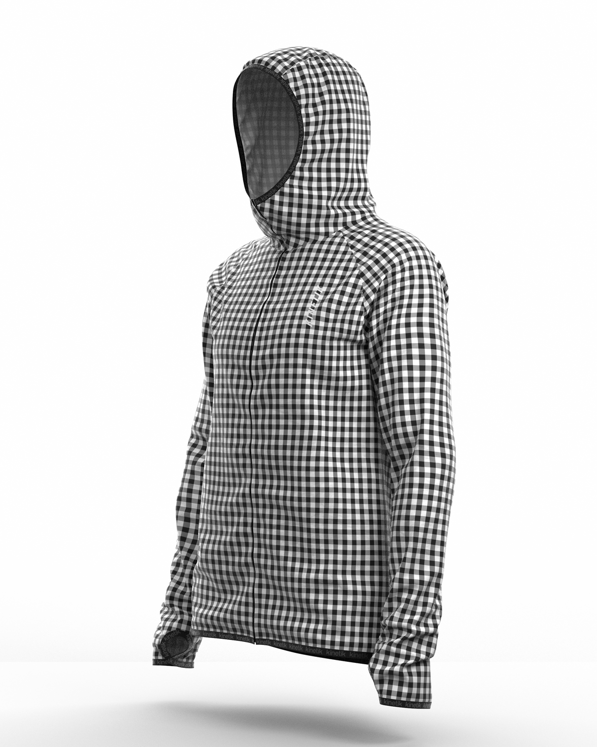 JACKET WOMEN SPEKTRAIL VICHY VELOURS BLACK - Vestes trail-running - 10 - kinetik-adrenalink