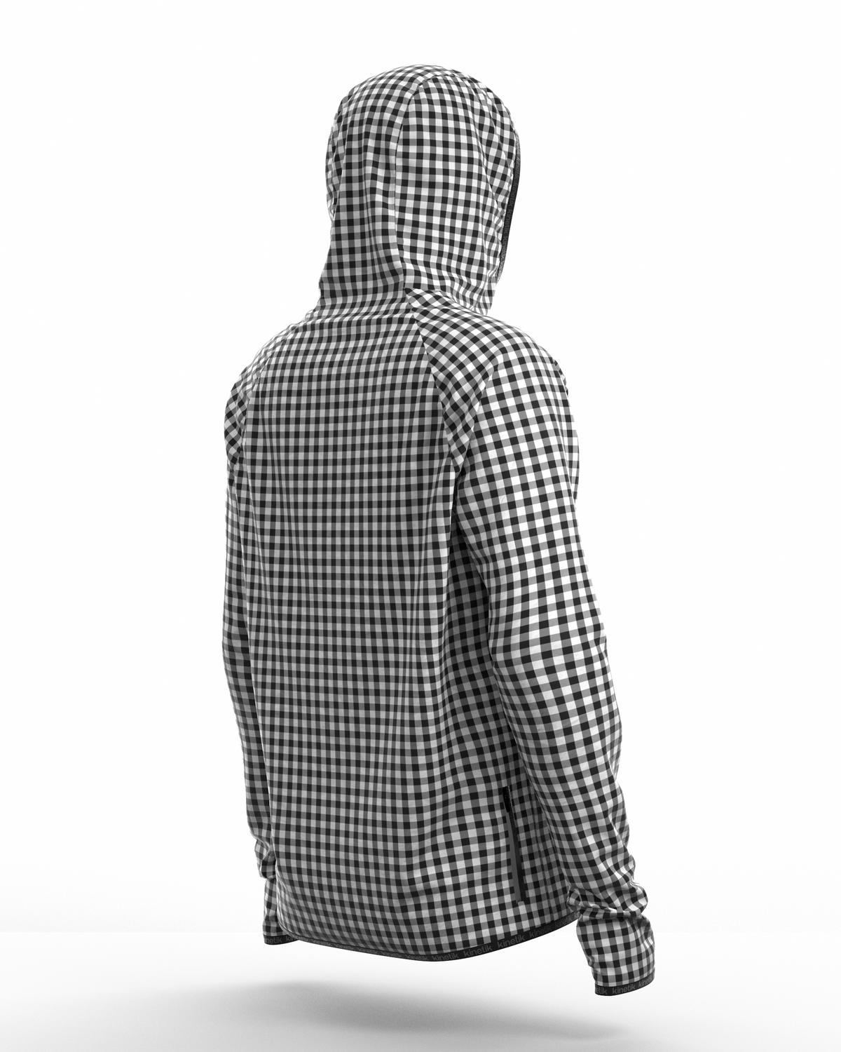 JACKET WOMEN SPEKTRAIL VICHY VELOURS BLACK - Vestes trail-running - 6 - kinetik-adrenalink
