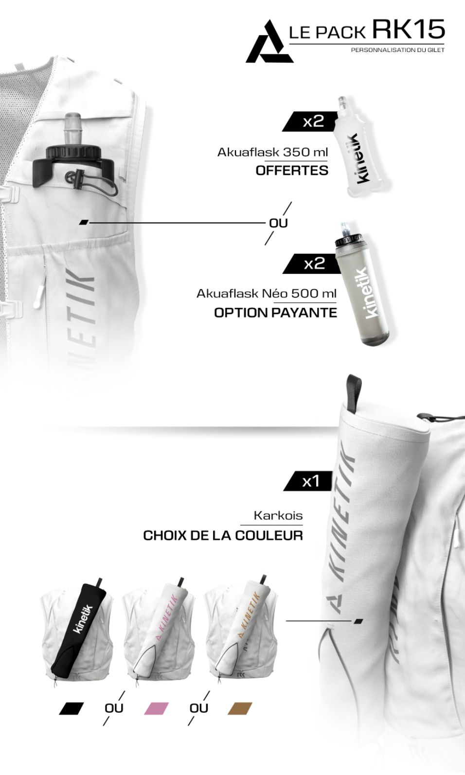 PACK RK15 NEO ULTIMATE GREY v2 + KARKOIS + FLASQUES