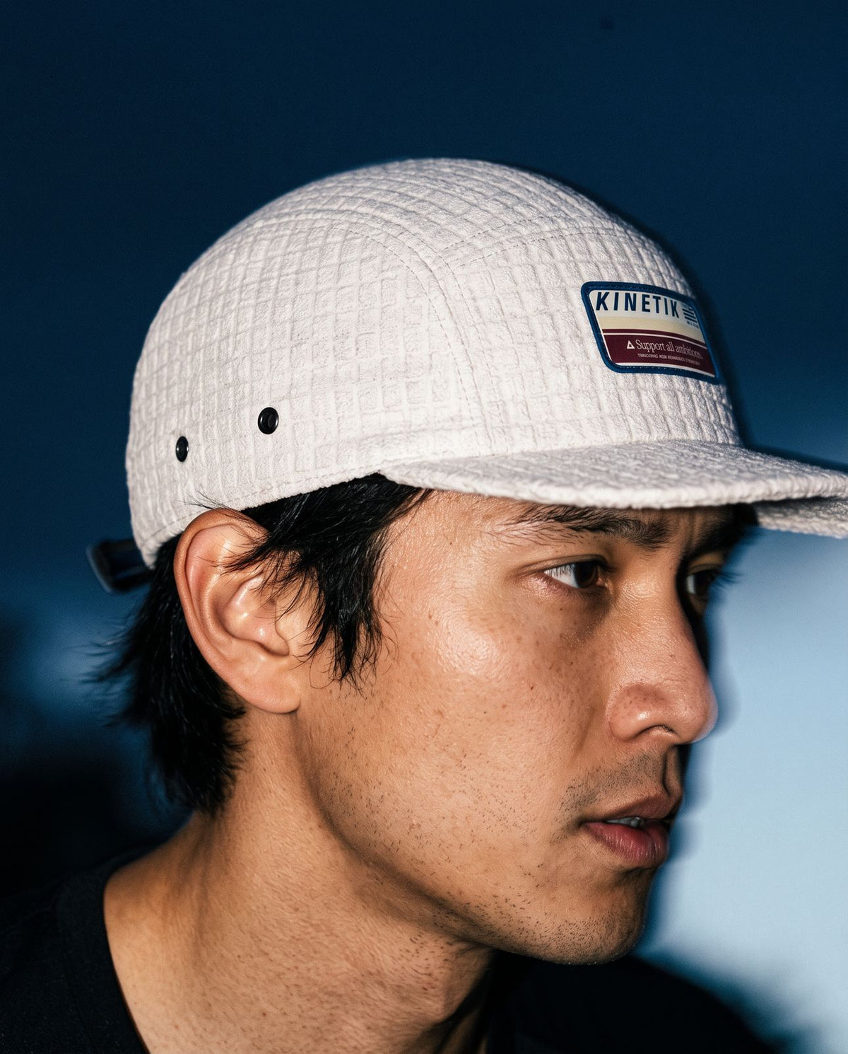Casquettes trail-running AKXON CAP BEIGE - 2 - kinetik