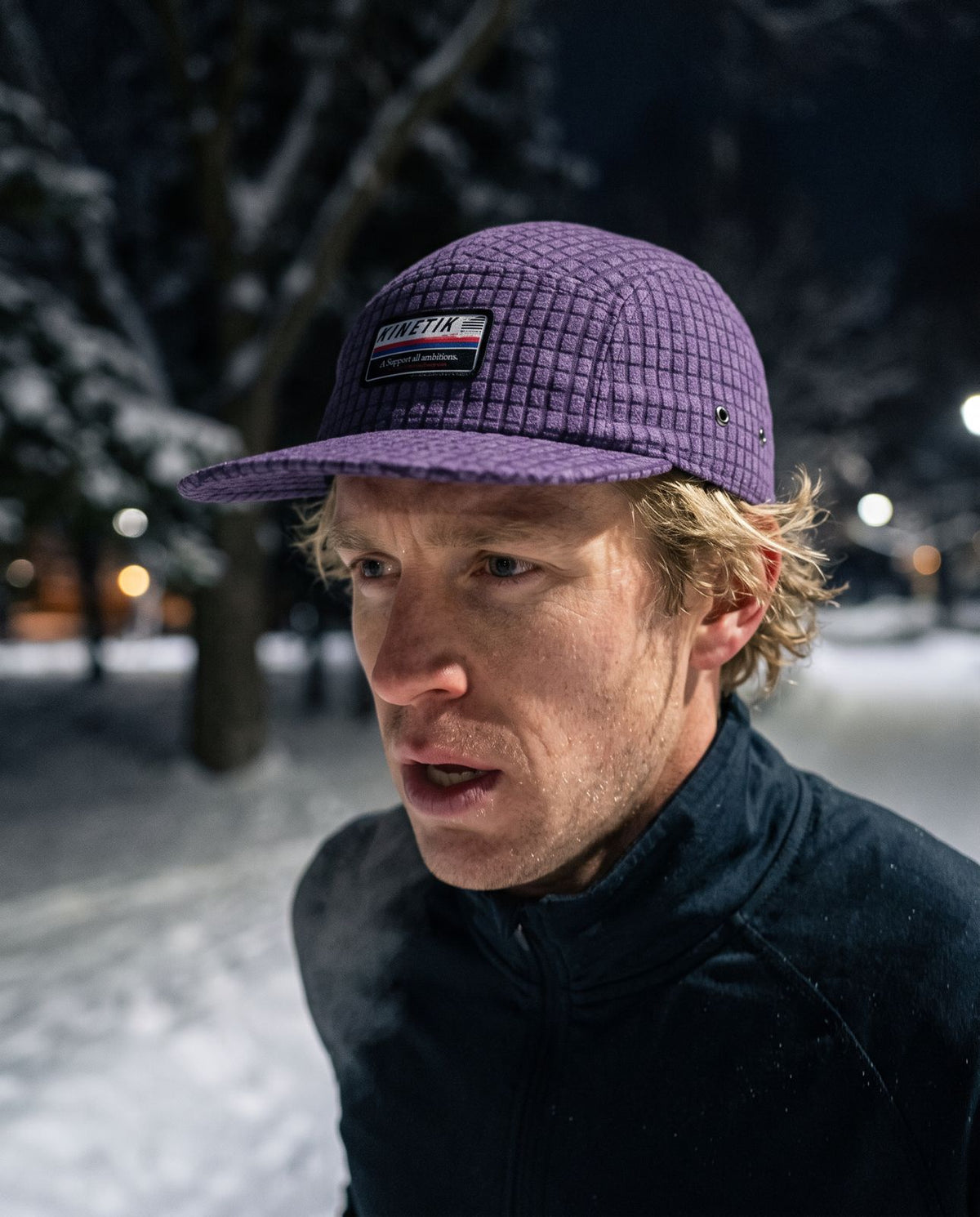 Casquettes trail-running AKXON CAP BLUEBERRY - 2 - kinetik