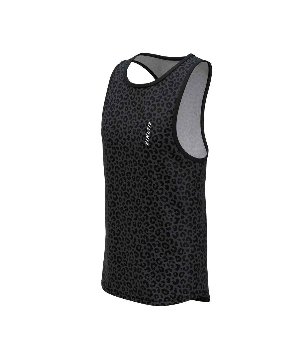 maillot-sans-manche-debardeur-trail-running-femme-leopard-black-coffee