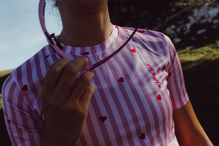 FALKON WOMEN LOVE STRIPE PINK