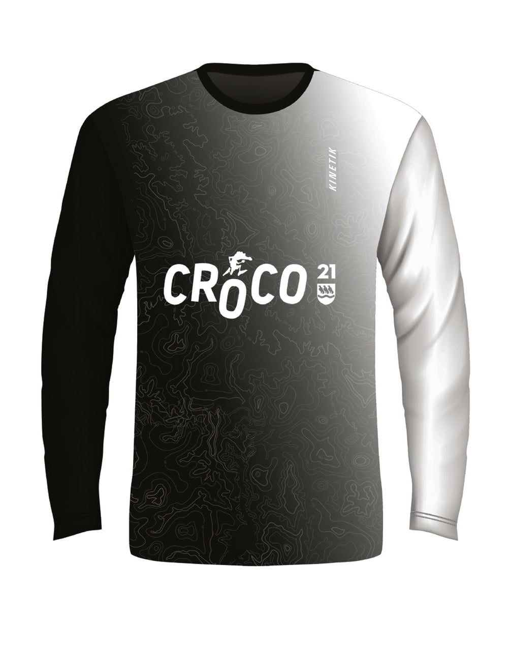 MAILLOT HOMME MANCHES LONGUES DENIVELE - CROCO - trail-running - 1 - kinetik-adrenalink