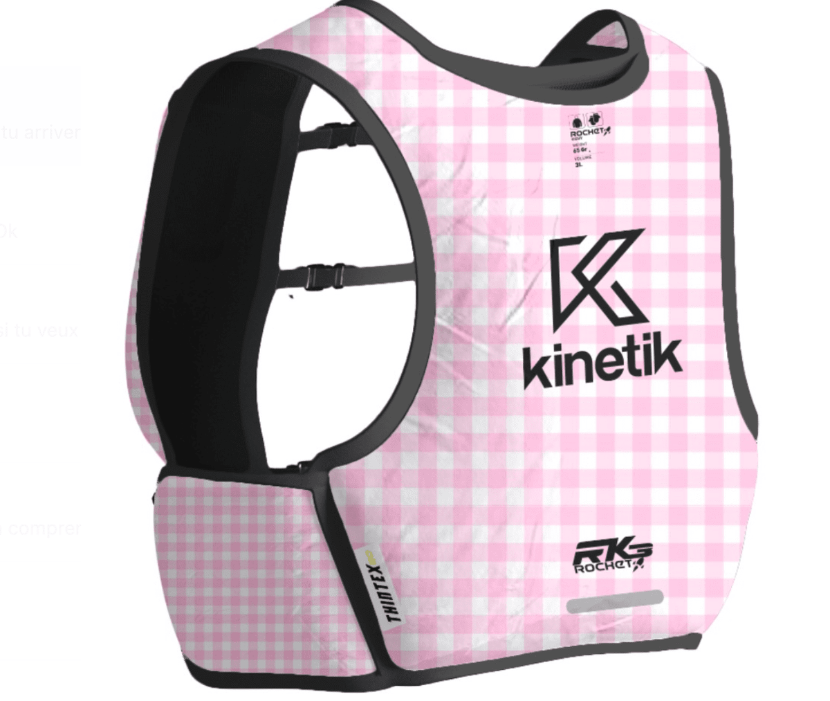 SAC ROCKET RK3 VICHY - Sacs Hydratation trail-running - 6 - kinetik-adrenalink