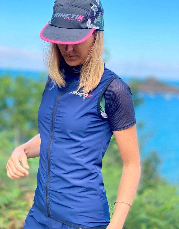 DRAKE SL NAVY WOMEN - Vestes trail-running - 2 - kinetik-adrenalink