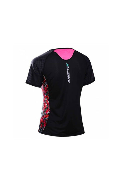 T-Shirt Fusion Zip Flower Femme